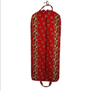 Vera Bradley Retired Red Coin Large Garment Travel Storage Bag